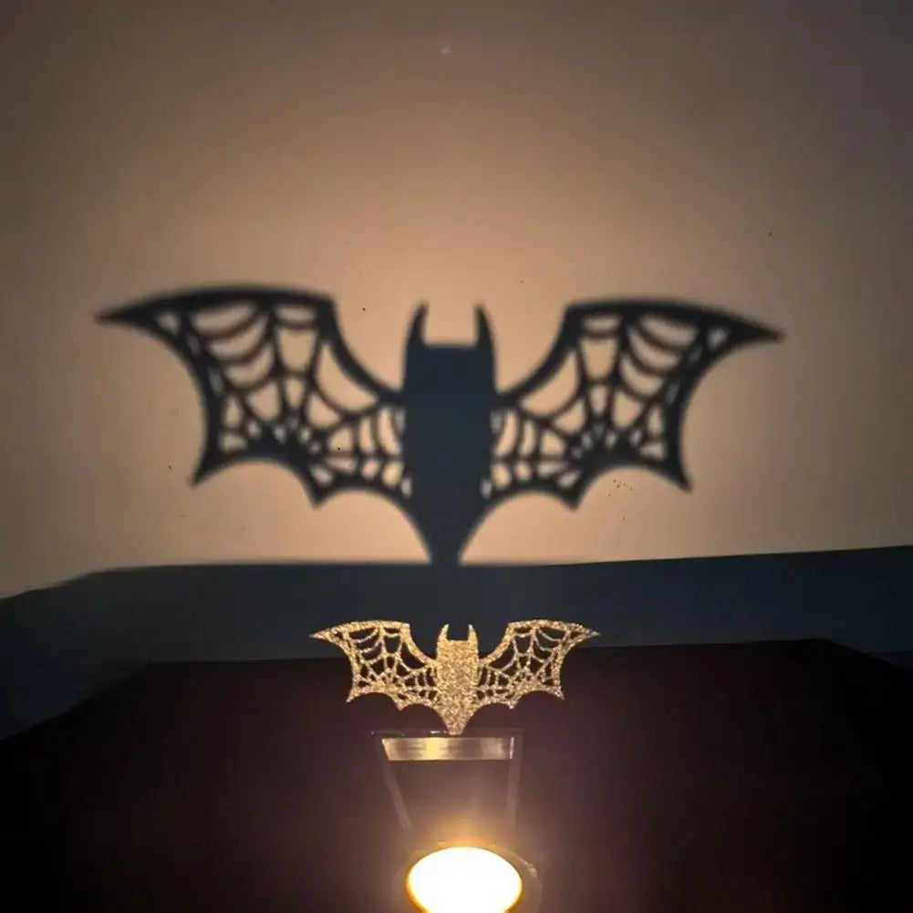 Halloween Shadow Candle Holder Spooky Grim Reaper Candlestick Pumpkin Bat Witch Ghost Shadow Tealight Candle Stand Home Decor