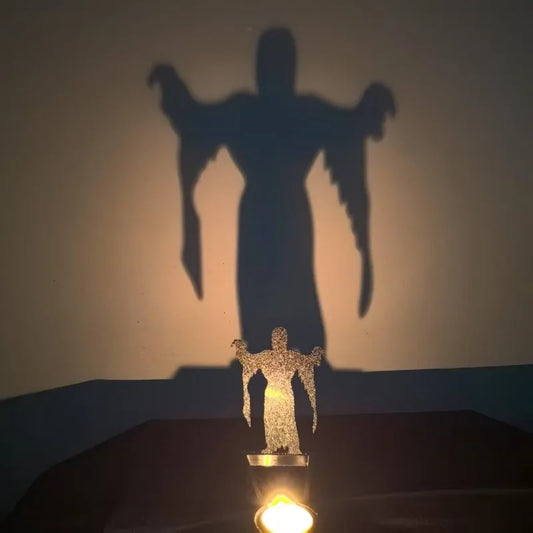 Halloween Spooky Candle Holder - Unique Table Decoration, Scary & Fun Desk Decor, Centerpiece Shadow Holder Parties Spooky Decor