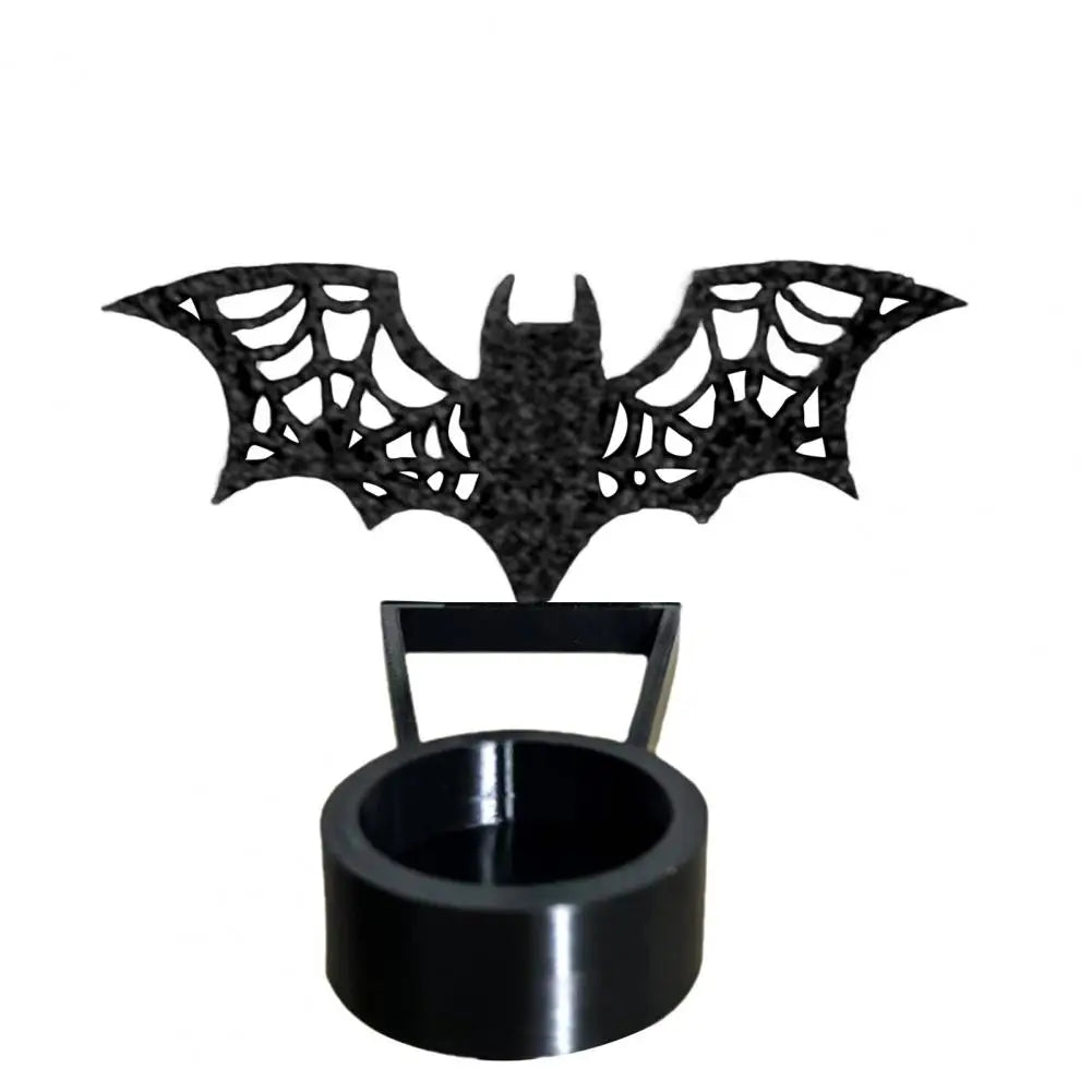 Halloween Shadow Candle Holder Spooky Grim Reaper Candlestick Pumpkin Bat Witch Ghost Shadow Tealight Candle Stand Home Decor