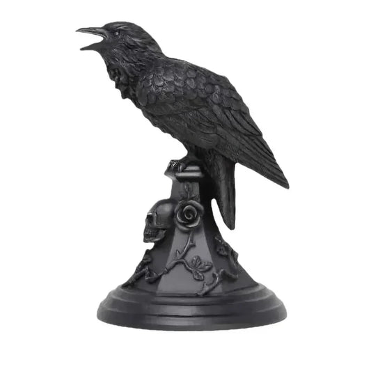 Halloween Gothic Style Owl Raven Candle Holder Craft Tabletop Ornament Halloween Candle Holder Candle Holders Decor for Table