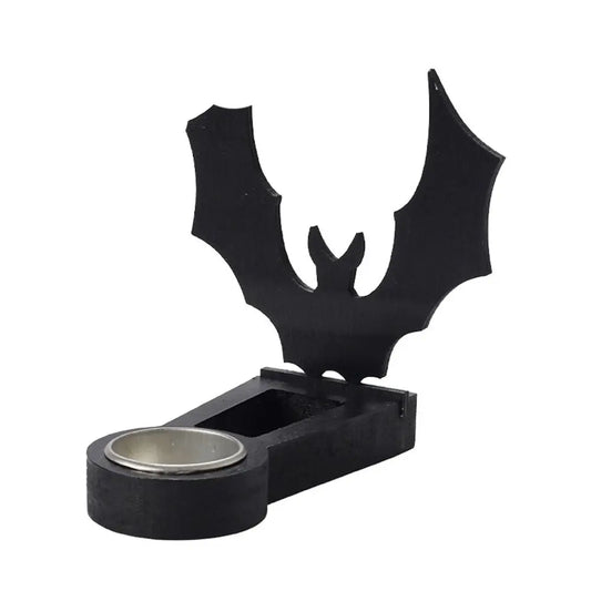 Black Halloween Candle Holder Multi-shape Iron Terror Shadow Projection Candlestick Party Supplies Halloween Decoration
