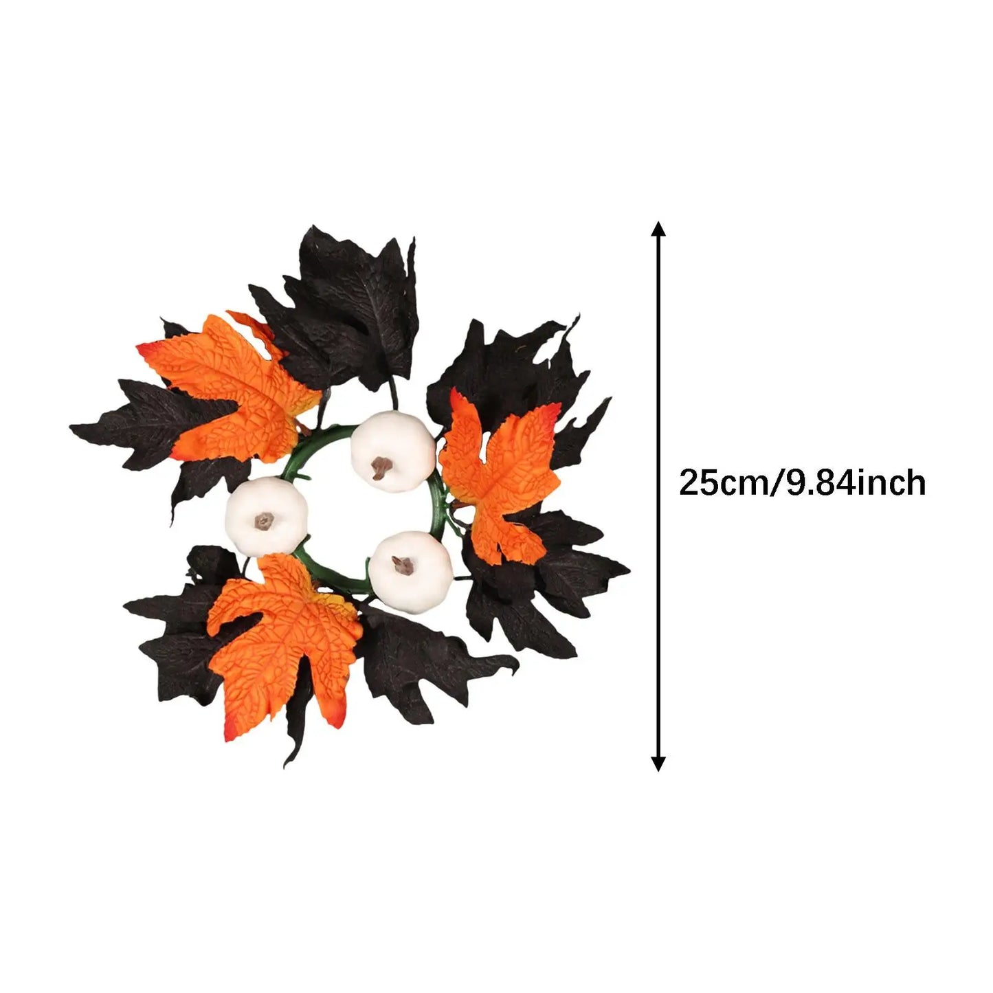Halloween Candle Wreath Home Decoration for Thanksgiving Party Supplies Fall