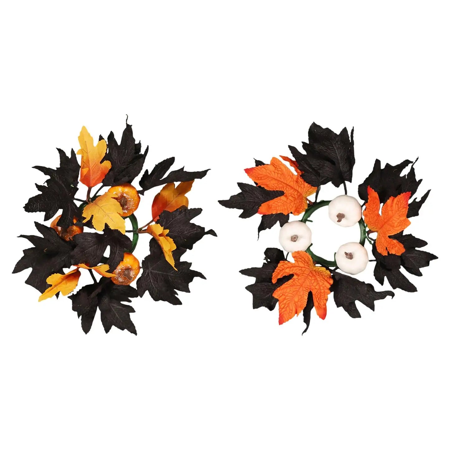 Halloween Candle Wreath Home Decoration for Thanksgiving Party Supplies Fall