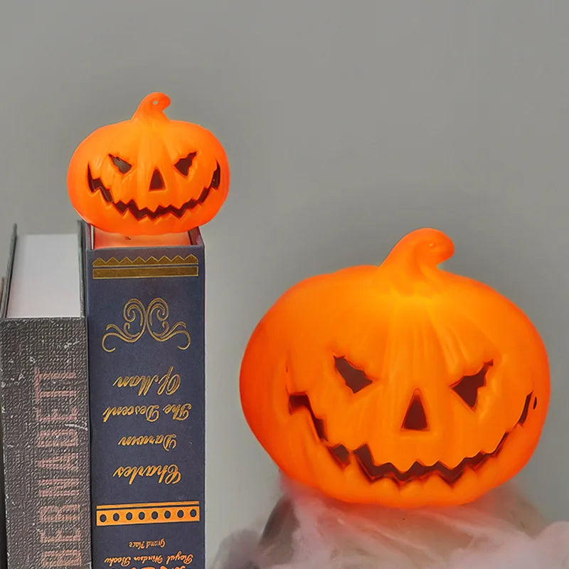 Halloween Pumpkin Lanterns, Home Decorations Candle Lights Halloween Party Fountains Haunted House Horror Props Children's Gifts