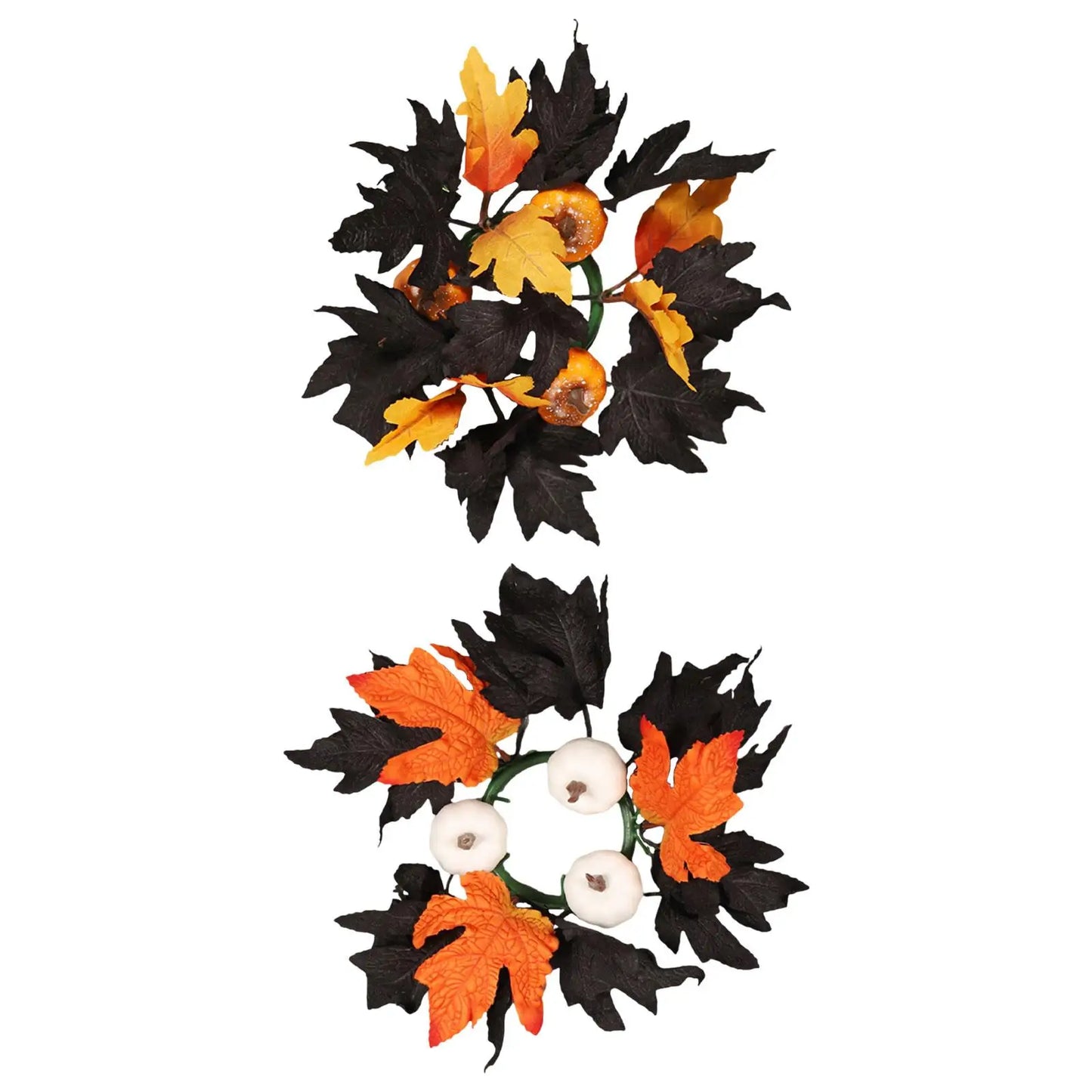 Halloween Candle Wreath Home Decoration for Thanksgiving Party Supplies Fall