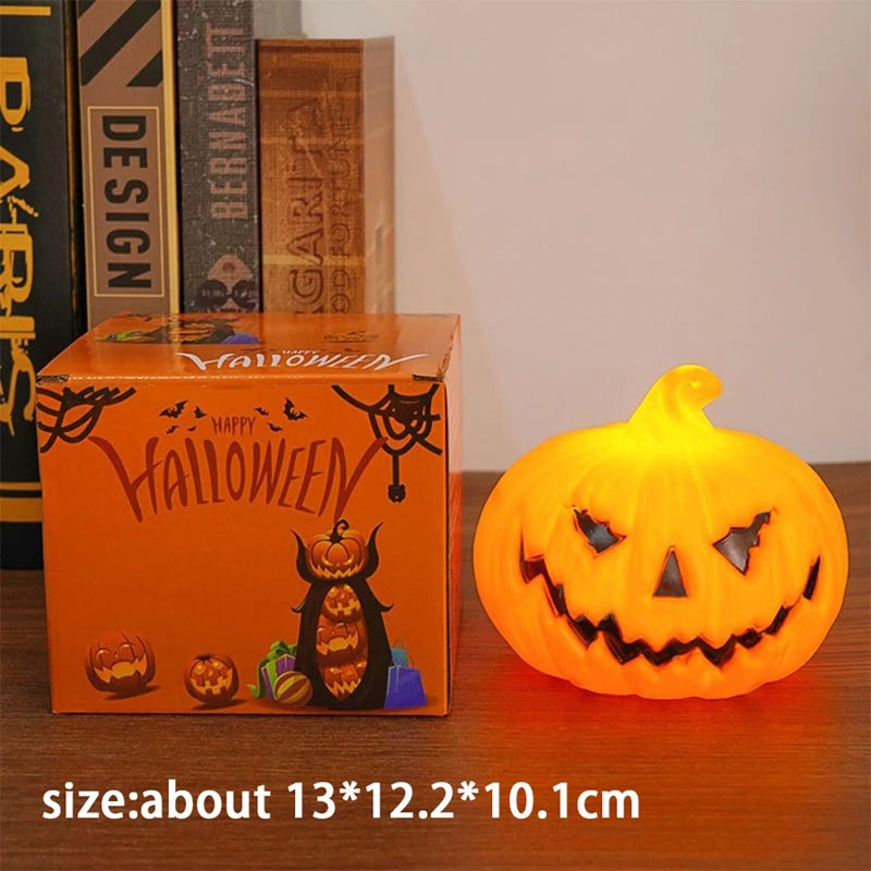 Halloween Pumpkin Lanterns, Home Decorations Candle Lights Halloween Party Fountains Haunted House Horror Props Children's Gifts